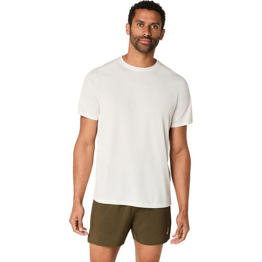 "Asics Core T-shirt herr beige framifrån"