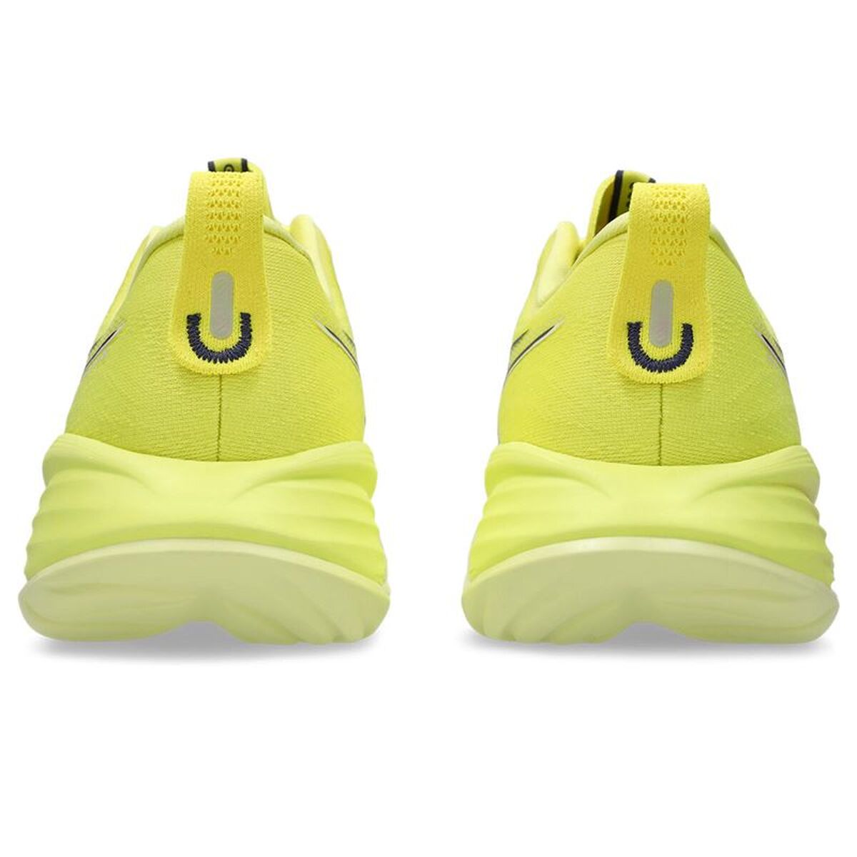 "Asics Gel-Cumulus 27 bakifrån gul herrsko"