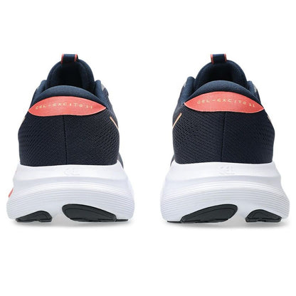 "Asics Gel-Excite 11 bakifrån två skor mörkblå"