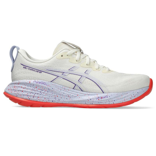 "Asics Gel-Cumulus 27 Tokyo löparskor dam vit sidovy"