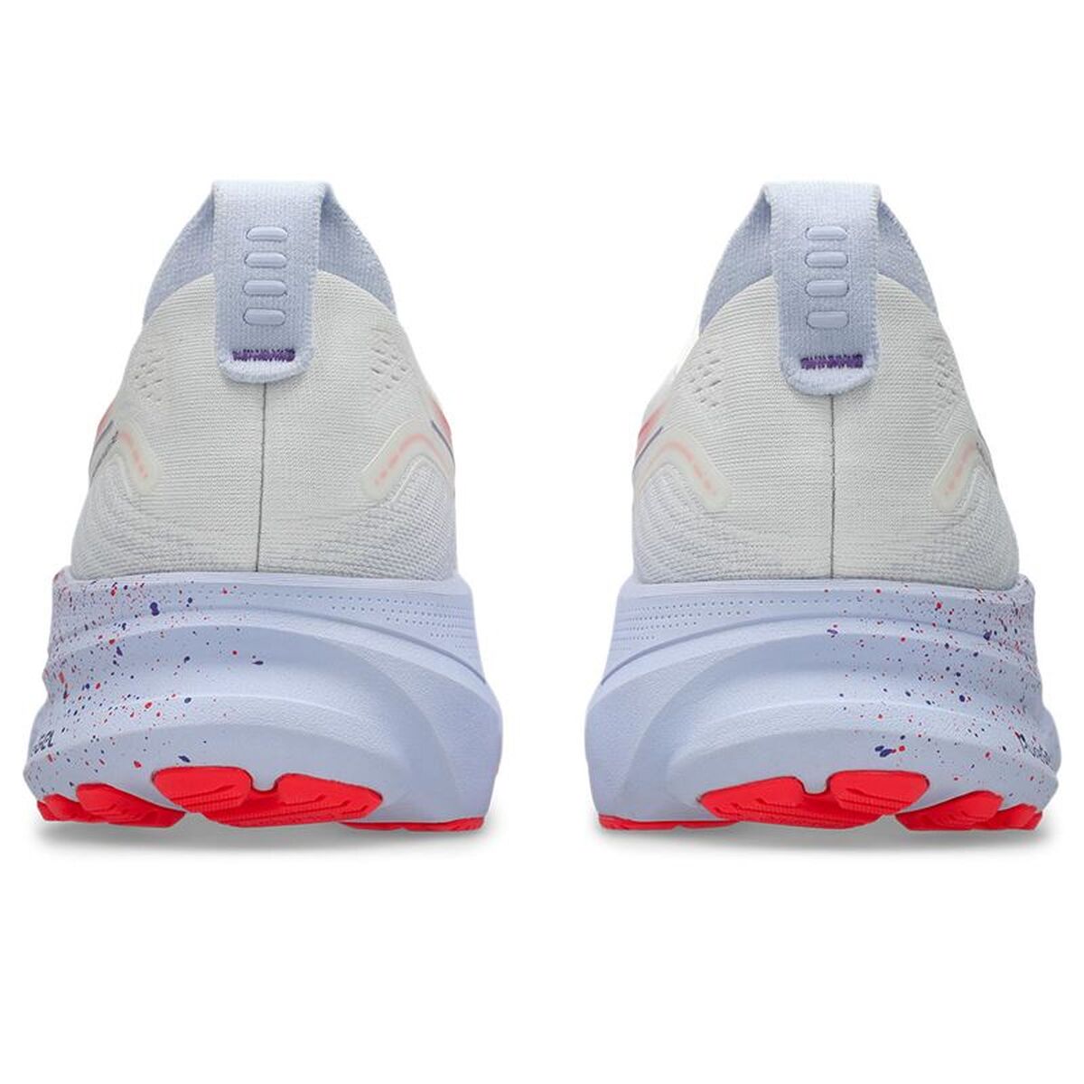 "Asics Gel-Kayano 32 bakifrån två skor vit"