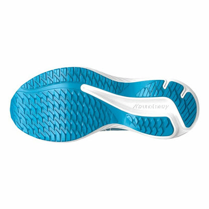 "Mizuno Enerzy Rider Jr barnsko med lätt konstruktion och slitstark yttersula för lek och träning."