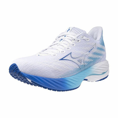 "Mizuno Wave Rider 28 – ventilerande engineered mesh-ovandel"
