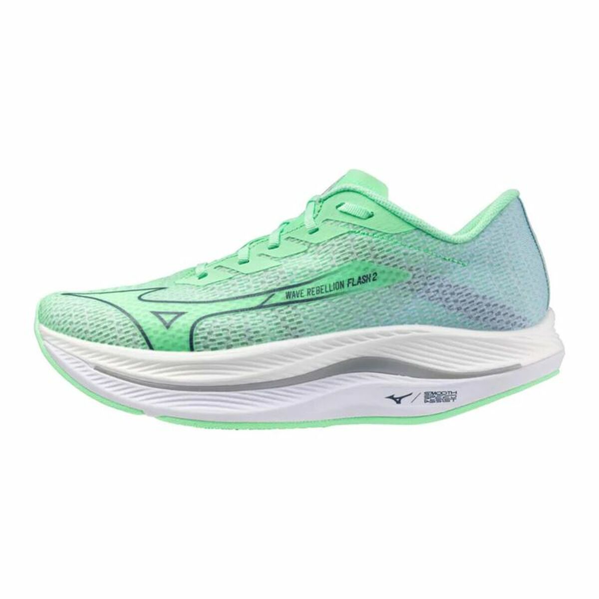 "Mizuno Wave Rebellion Flash 2 Aquamarine herr med Enerzy Foam dämpning"