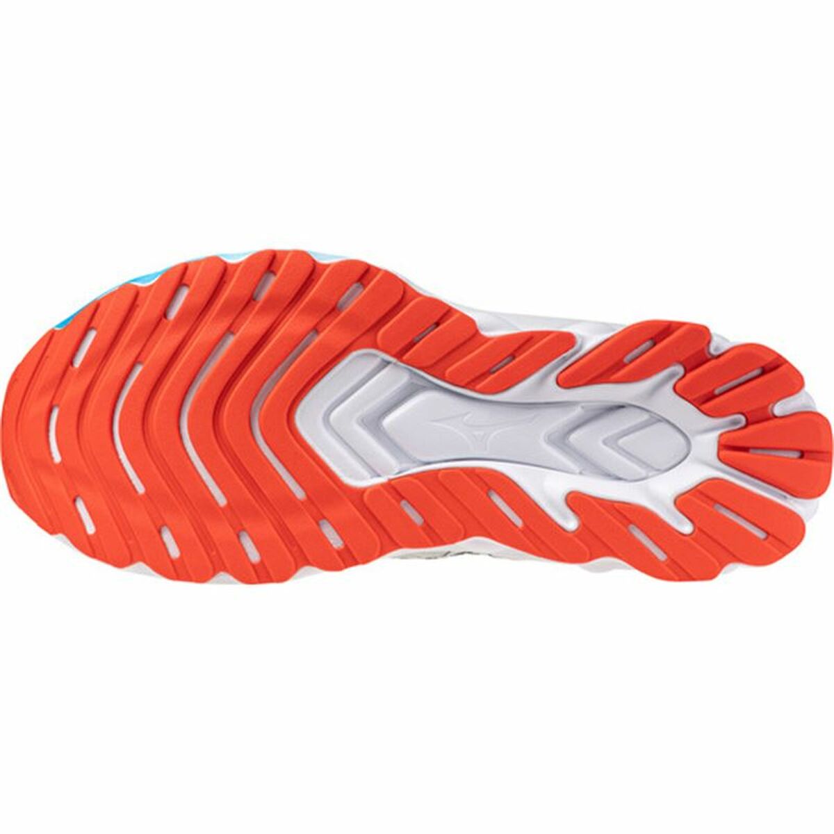 "Mizuno Wave Skyrise 6 Ljusgrå ventilerande ovandel ergonomisk passform"