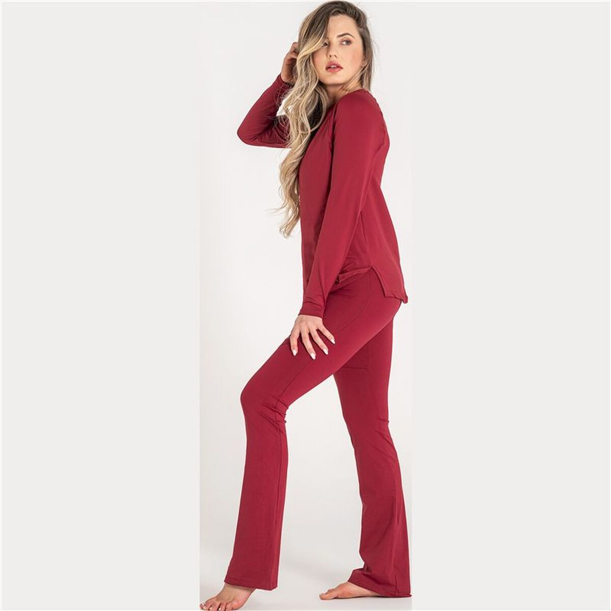 "Ditchil Long Sleeve Diva långärmad tröja dam detalj material"