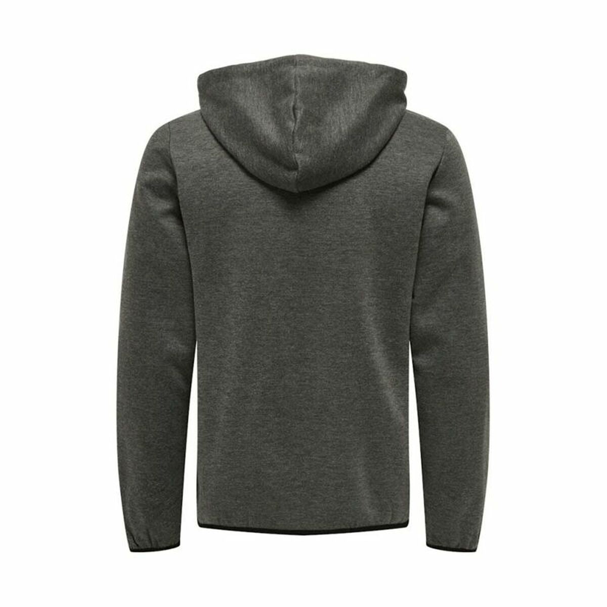 "Only & Sons Regular träningsjacka herr grå – bakifrån enkel och stilren look"
