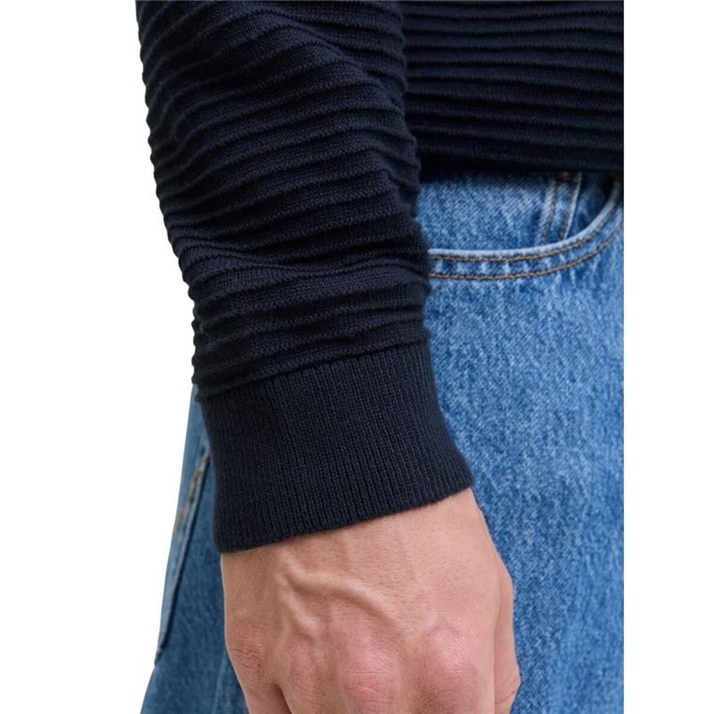 "Jack & Jones Jjotto Knit Crew Neck Sky tröja herr marinblå helbild"