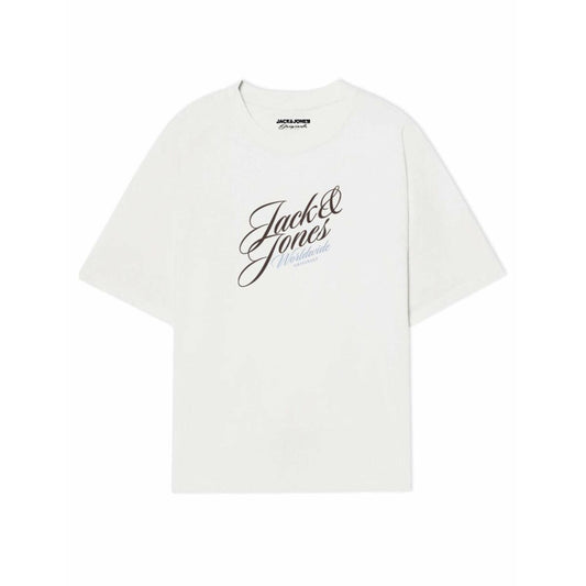 "Jack & Jones JORINWOOD TEE vit T-shirt herr i 100 % bomull"