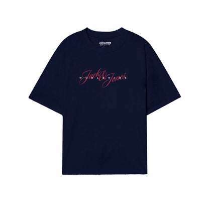 "Jack & Jones JORINWOOD TEE marinblå T-shirt herr i 100 % bomull"