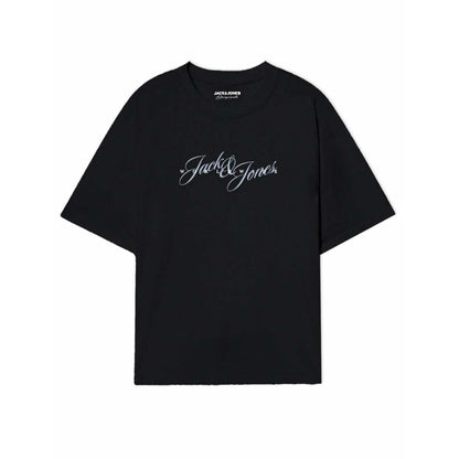 "Jack & Jones JORINWOOD TEE svart T-shirt herr i 100 % bomull"