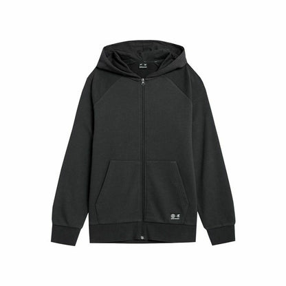 "4F BLM011 svart herrtröja i mjuk bomull och polyester med sportig passform."