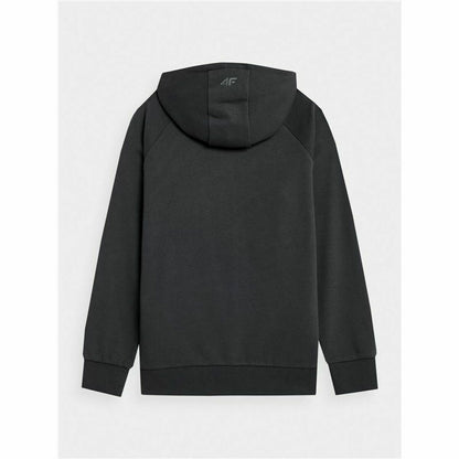 "Baksida av 4F BLM011 svart tröja för herr – stilren och bekväm design för vardag och träning."