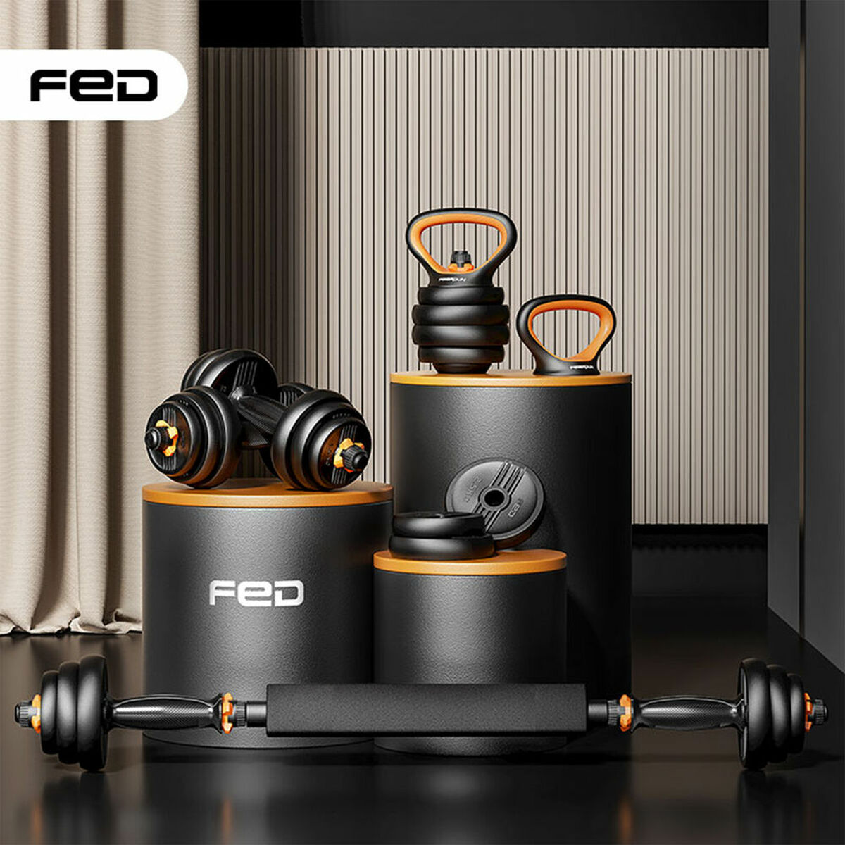 "Xiaomi ORMANC30V2P kettlebell och sensor set"