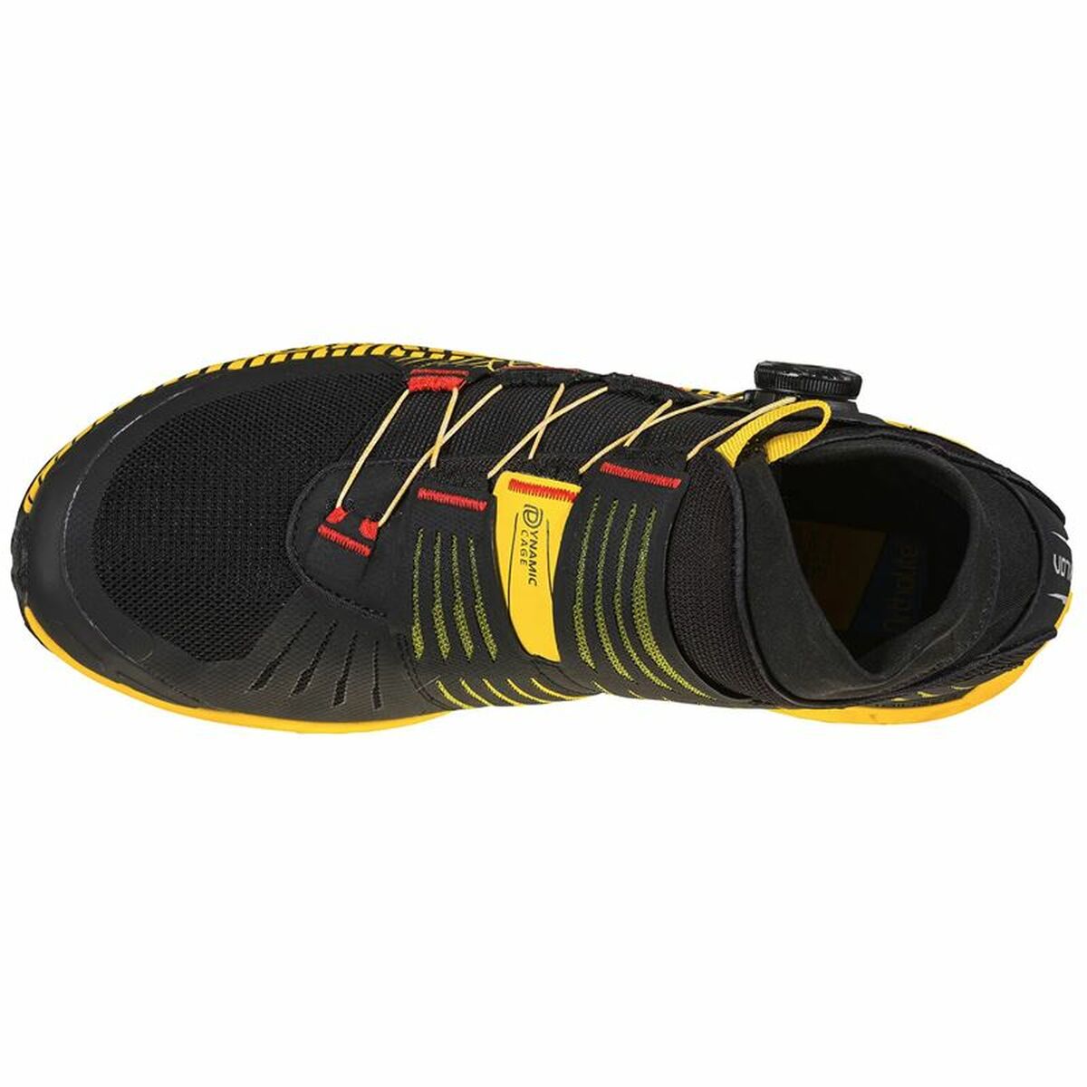"La Sportiva Cyklon – detalj av BOA® Fit System och meshovandel"