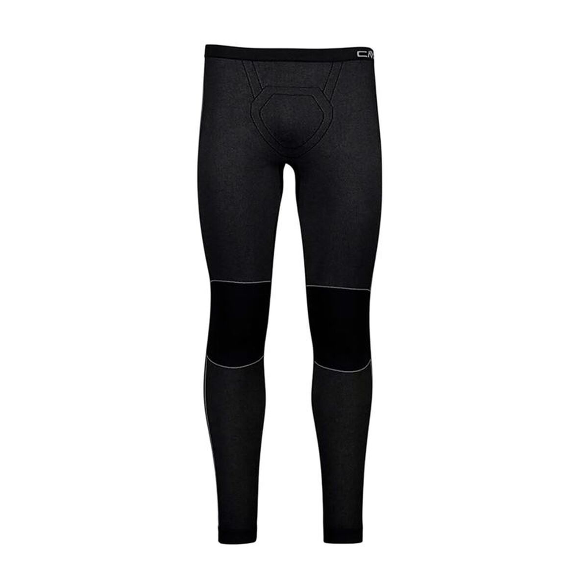 "Campagnolo Seamless Long sportleggings herr svart helbild framifrån"