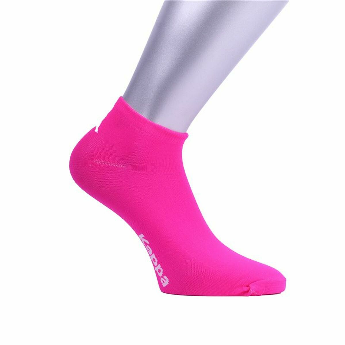 "Kappa Chossuni Neon Rosa strumpor unisex framifrån"