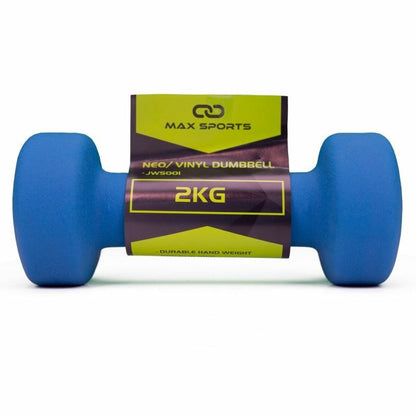 "Enebe 7004 set med två hantlar 2 kg i neoprenmaterial"