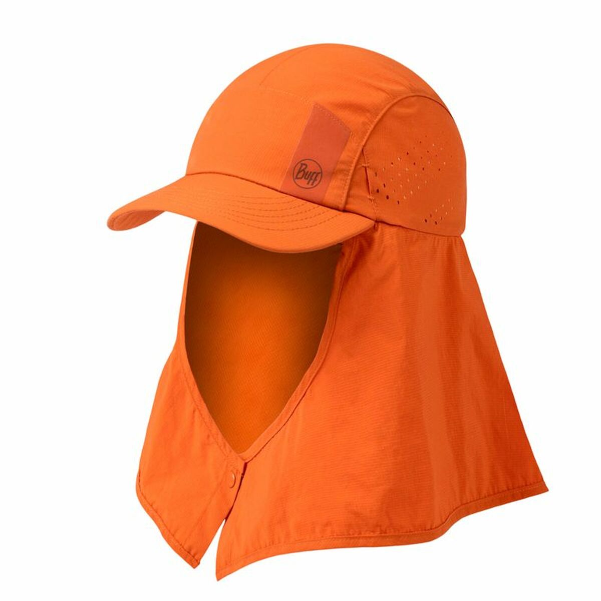 "Buff Solid Ginger S/M – orange träningskeps i snabbtorkande material"
