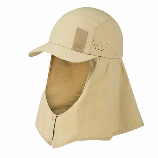 "Buff Solid Birch Grey S/M – beigegrå träningskeps för löpning"