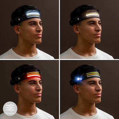 "Recobright pannlampa – justerbart elastiskt huvudband"