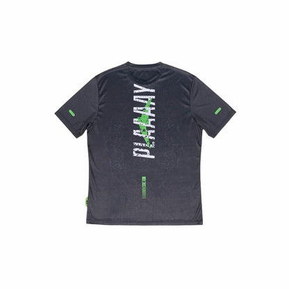 "Lok Sports Play sporttröja svart – baksida med ventilerande tyg och sportig passform."