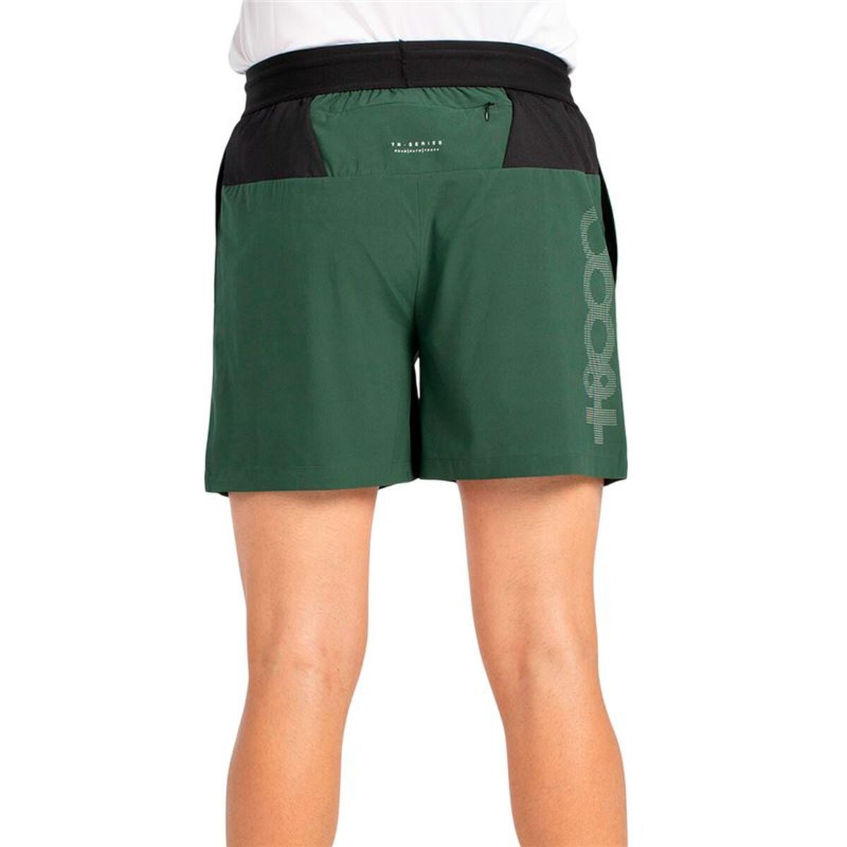 "+8000 Toimon 080 sportshorts herr grön bakifrån"
