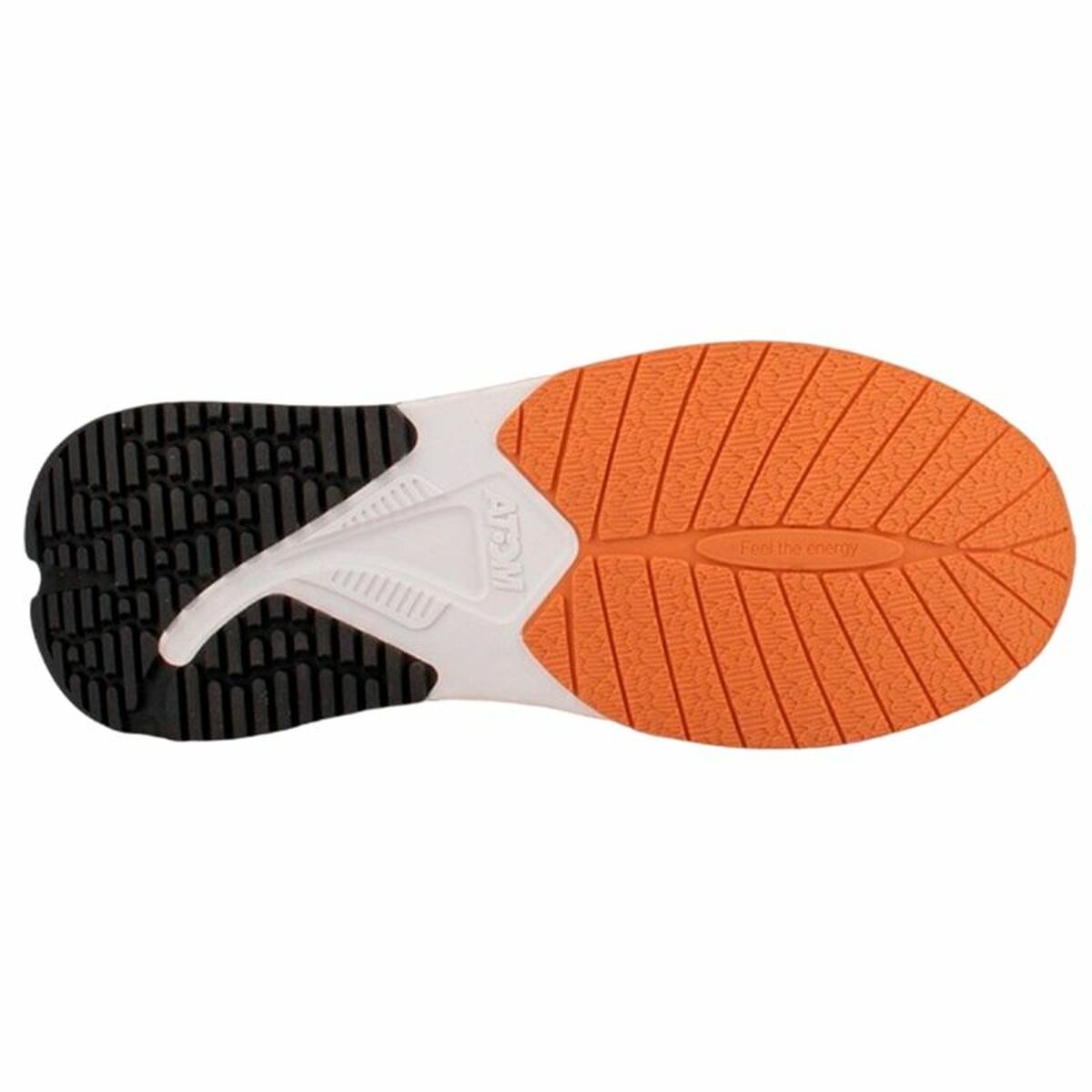 "Atom AT130 yttersula med flexspår för stabilt grepp på asfalt och gymgolv"