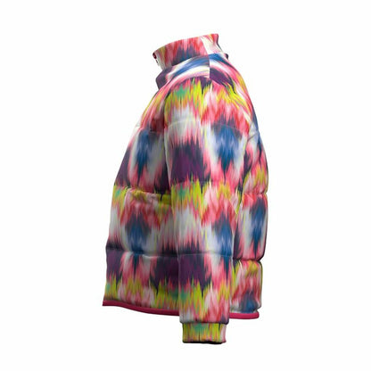 "Joma New Metaverse barn – vänster sida visar jackans skärning och material."