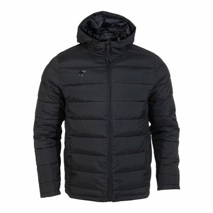 "Joma Explorer III träningsjacka herr svart – framifrån med dragkedja och logga."