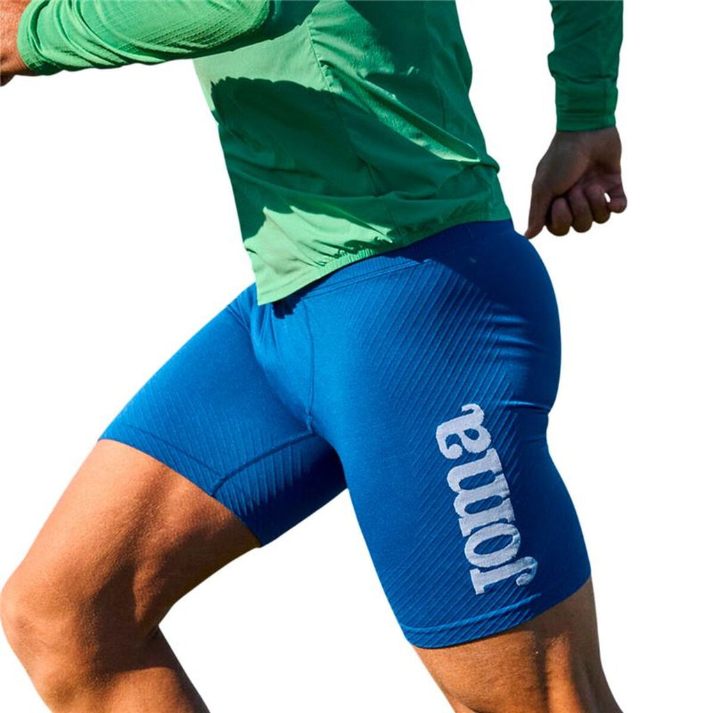 "Joma Sport R-Trail Nature sportleggings herr blå användning under träning"