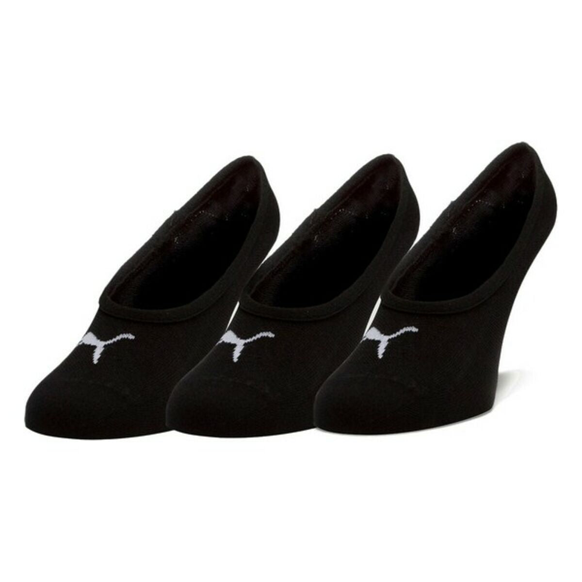 Puma Footie svarta sportstrumpor för kvinna unisex"