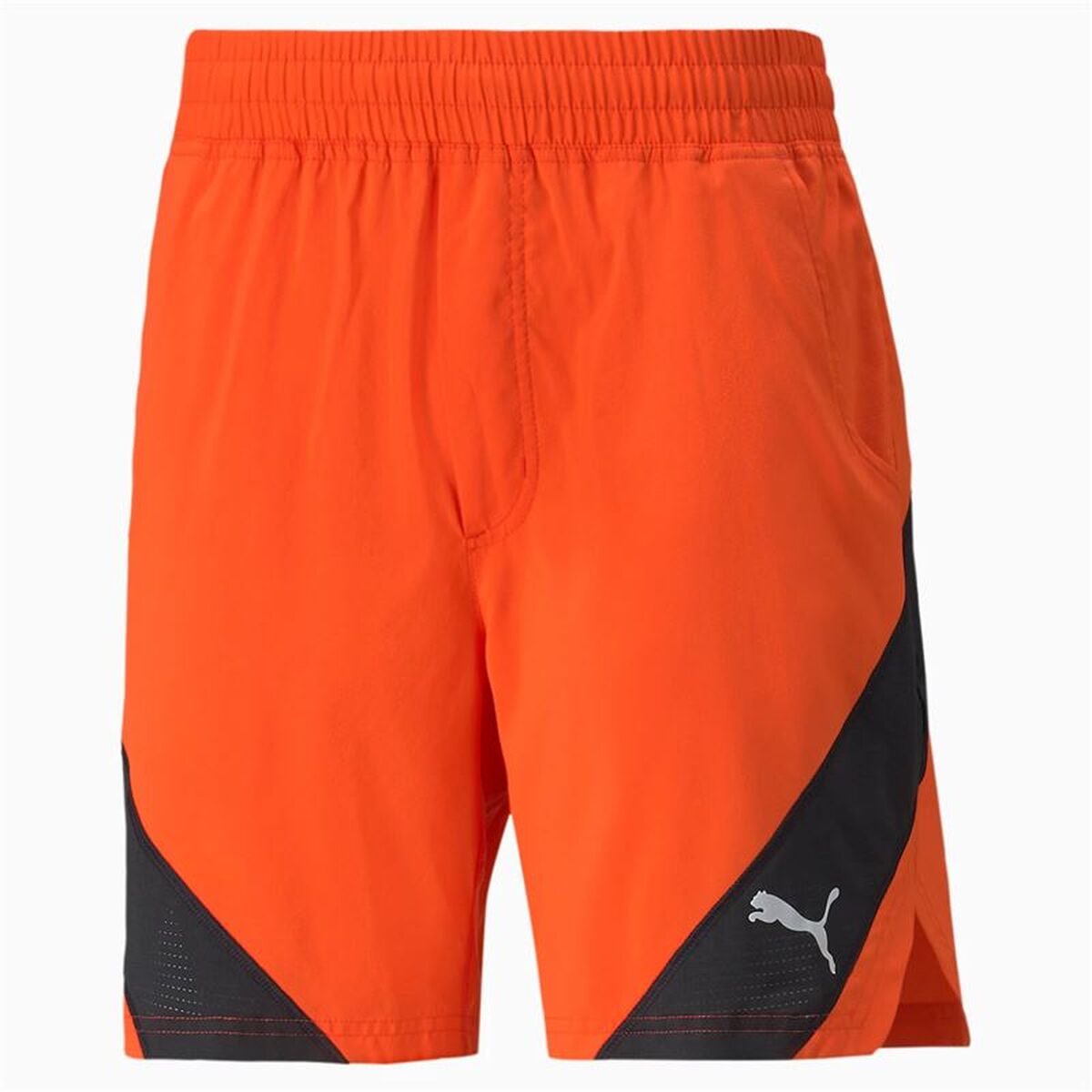 "Puma Vent Woven 7 M sportshorts orange herr framsida"