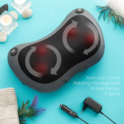 "Shissage shiatsu massager framifrån med värmeljus"